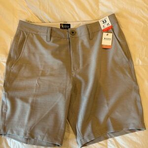 NWT Arcadia Men's Gray Flat Front Shorts